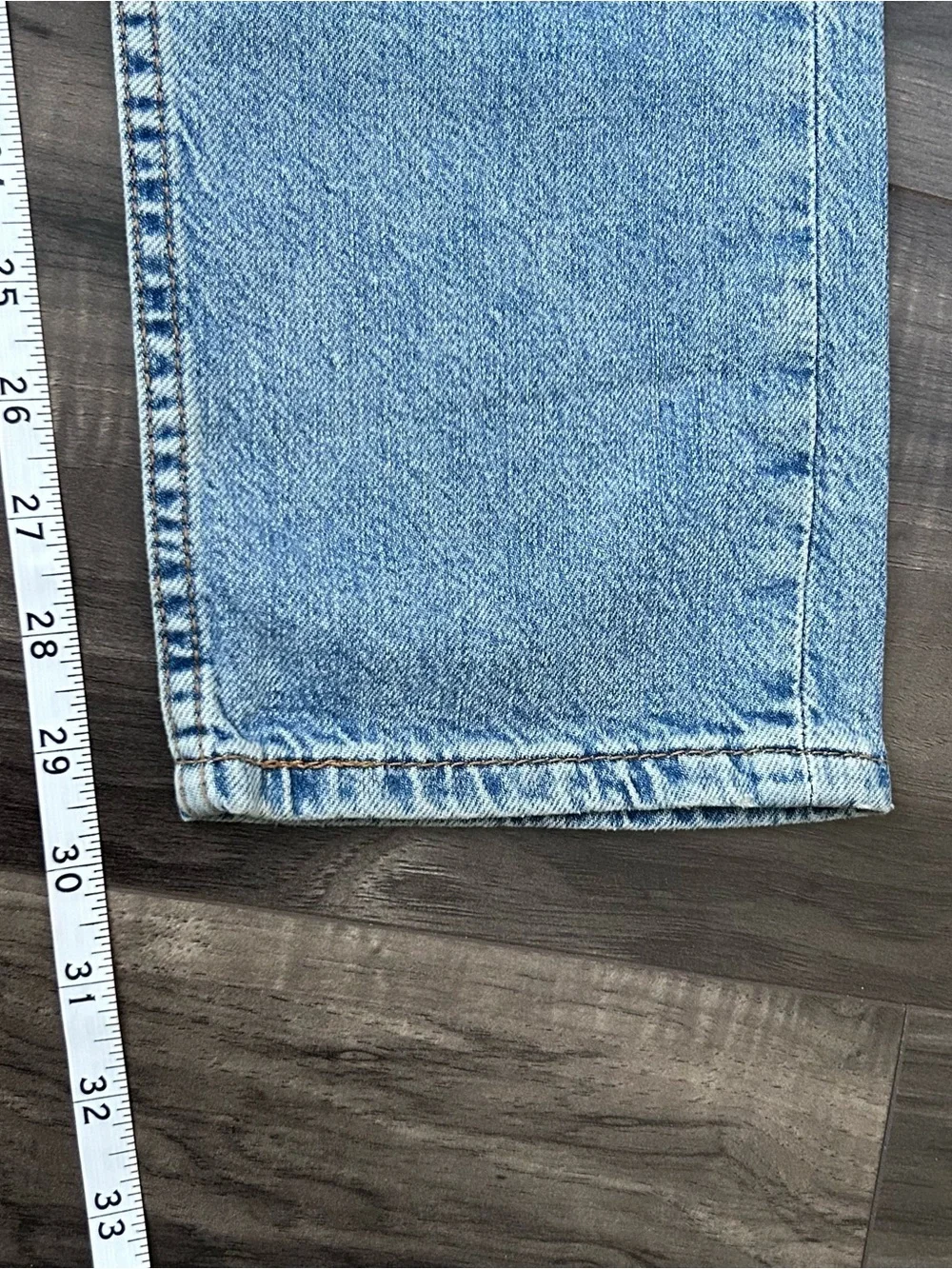 Levi's 511 Slim Fit Leg Patch Work Distressed Jeans Men’s Size 29x30 Light Wash